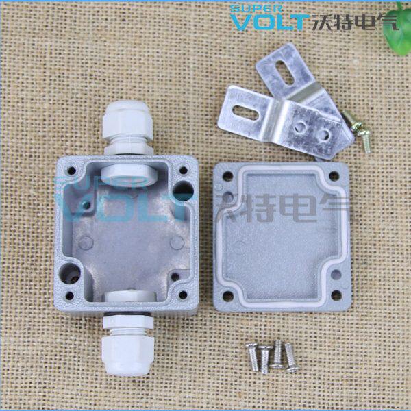 沃特金属接线盒64*58*35 铝制防水接线盒一进一出接线防水盒