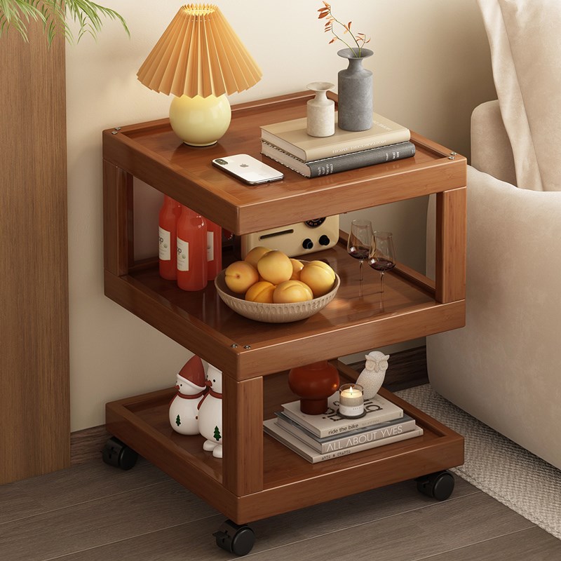 沙发边几柜可移动茶几小户型客厅家用实木小桌子方桌X窄角几小推