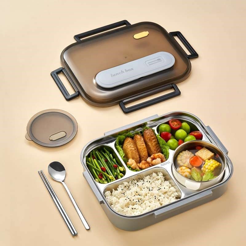 316不锈钢饭盒保温学生上班族专用成人分格便当盒餐盒大容量餐盘,收纳整理,食物收纳盒,淘宝优惠券,粉丝福利购,淘宝优惠卷