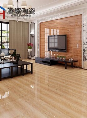 客瓷厅卧室仿84843木地板砖全抛釉纹全800X00实8木瓷砖防滑亮光地
