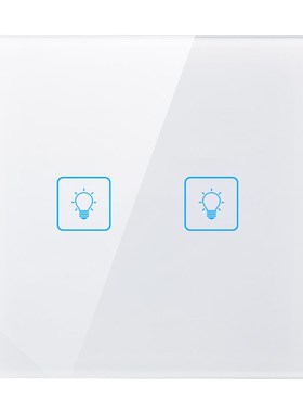 新款吉仕高墙壁智能触摸开关家用开关插座触控式酒店控制面板玻璃