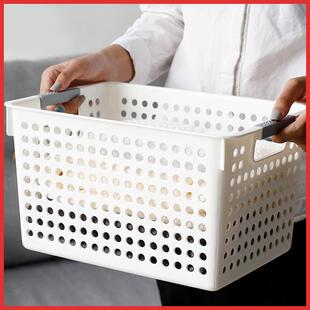 塑料洗澡浴筐女杂物收纳框子厨房储物长方形置物篮子幼儿园收纳筐