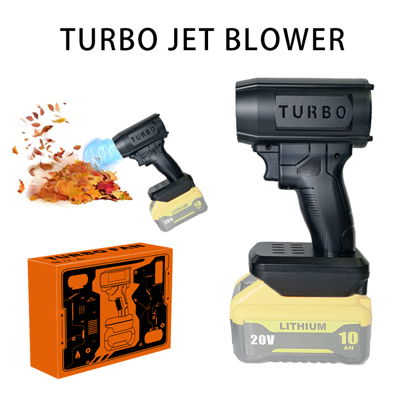 暴风王50mm涵道巨炮飓风暴力风扇洗车吹水除尘充电大功率涡轮吹风机鼓风机强力大风枪户外出口品质