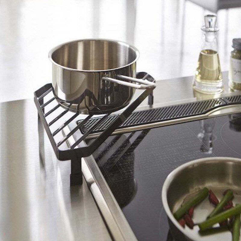 三角置物架铁艺厨房台面转角防烫放锅架墙拐角客厅餐桌隔热架
