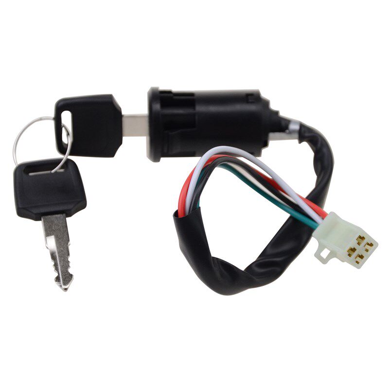 点火开关钥匙普通塑料电门锁 ATV&越野车 50-250,四线,母叉两个