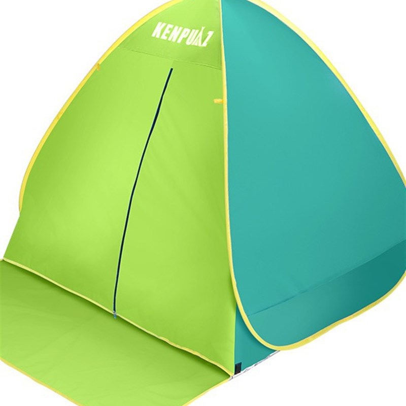 肯普马户外沙滩帐篷双人单人露营帐篷 防晒防蚊钢丝帐篷室外乘凉