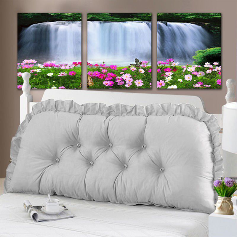 韩式田园公主床头大靠垫软包床上靠背榻榻米沙发长靠枕含芯可拆洗