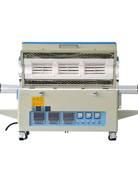 科技OTL1200-1200-1200-60三温区管式炉实验室管式炉高温电炉