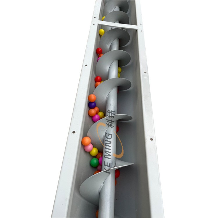 U型槽螺旋输送机SEW动力端加厚蛟龙输送机煤炭钢砂无轴螺旋输送机