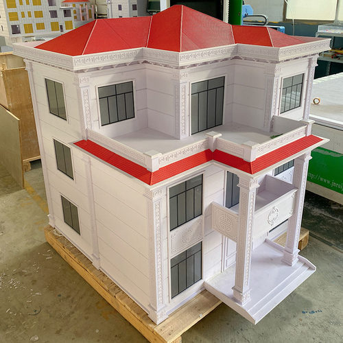 仿石漆别墅模型水l包砂建筑沙盘展厅展示模型真石漆水包水涂料外