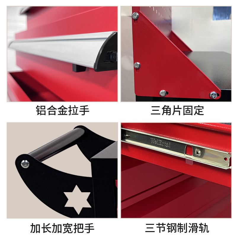 多功能工具车小推车移动车间汽修维修柜推车铁皮五金工具柜手推车