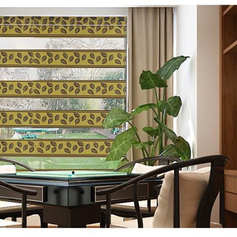 百叶帘遮光升降卧室布立体四褶柔纱帘卷帘窗帘拉珠布百叶客厅卧