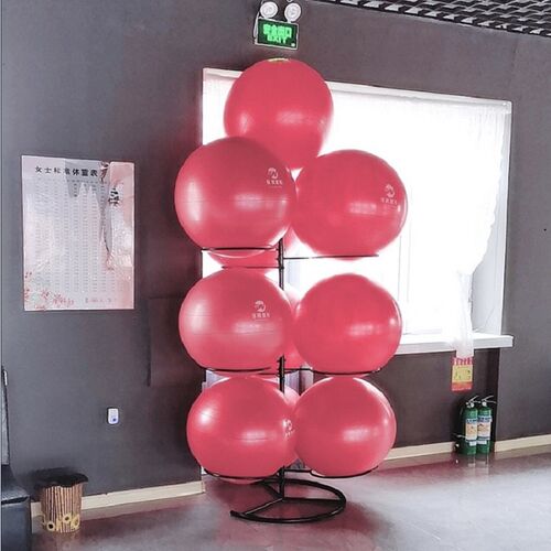 多层瑜伽球架壁挂瑜伽球架子瑜伽馆健身I房放瑜伽球的架子落地包