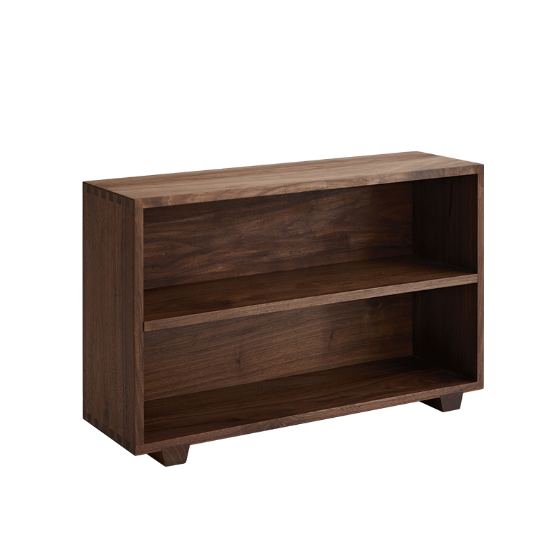 黑胡桃木质桌面置物架中古杯水杯收纳架实木原木茶具杯子储物柜