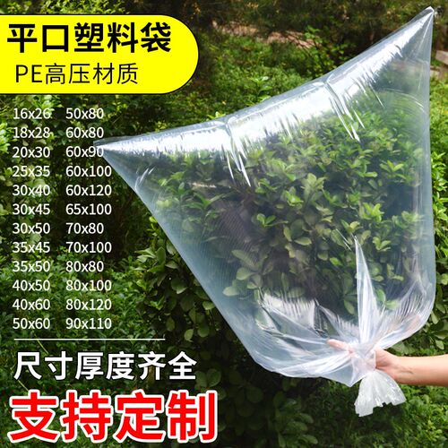 小号pe平口袋塑料袋透明包装袋子加厚高J压薄膜袋防潮食品袋内膜
