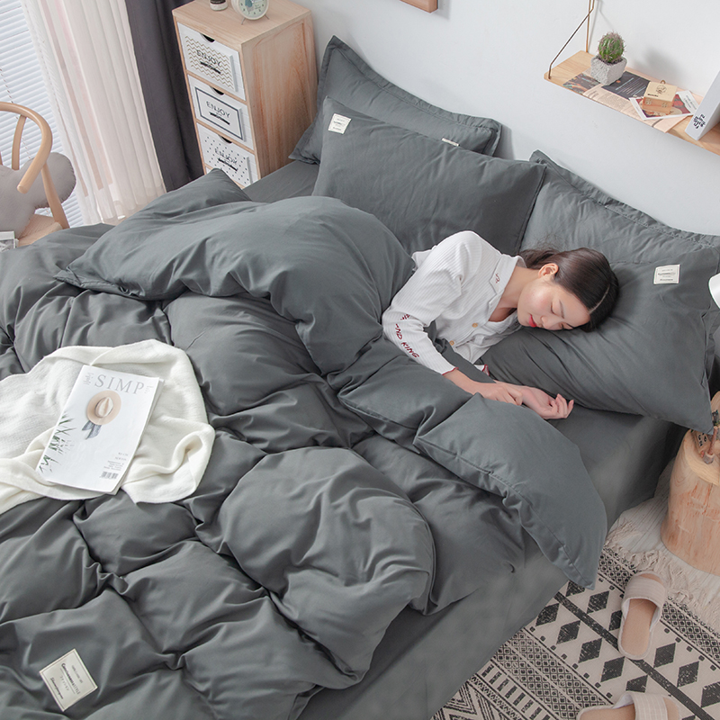 简约纯色被套单件150X200X230CM双人被罩6X7单人学生宿舍1.5米5X7
