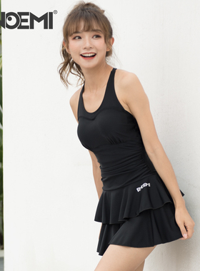 泳衣女款202i4年新款爆款小个子女孩游泳衣微胖大码遮肉泡温泉泳