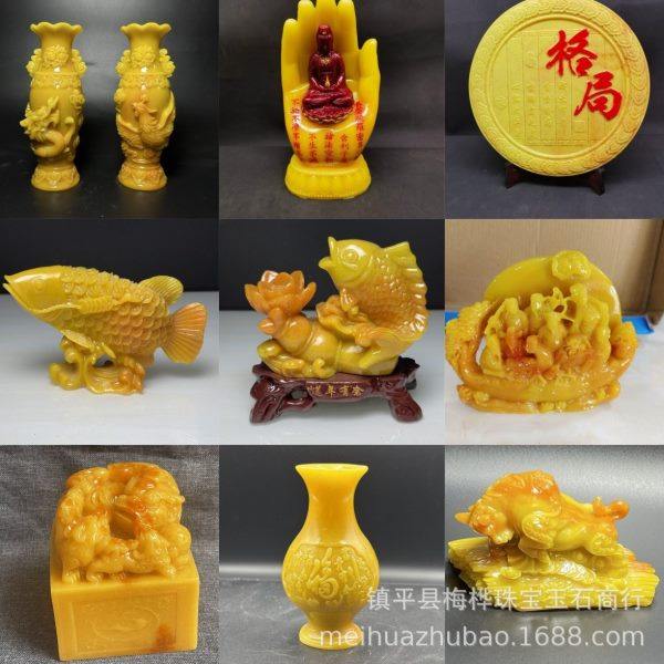 仿寿山石龙凤花黄龙玉杯大笔招财金玉满堂居家送礼公摆件,家居饰品,玉雕,淘宝优惠券,粉丝福利购,淘宝优惠卷