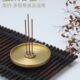 纯铜简约香碟香插线香盘香座香托香盘托家用室内插香盘供奉香薰炉