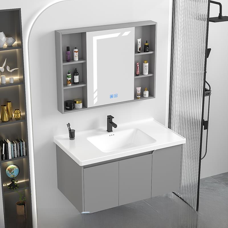 不锈钢浴室柜简单宽超窄脸盆柜组合浴室脸盆厘米