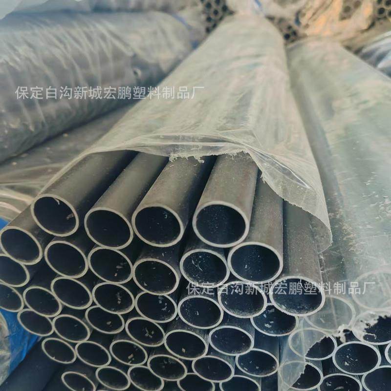 20PVC黑色塑料管雄县厂家可才气裁切各种长度硬质支架管