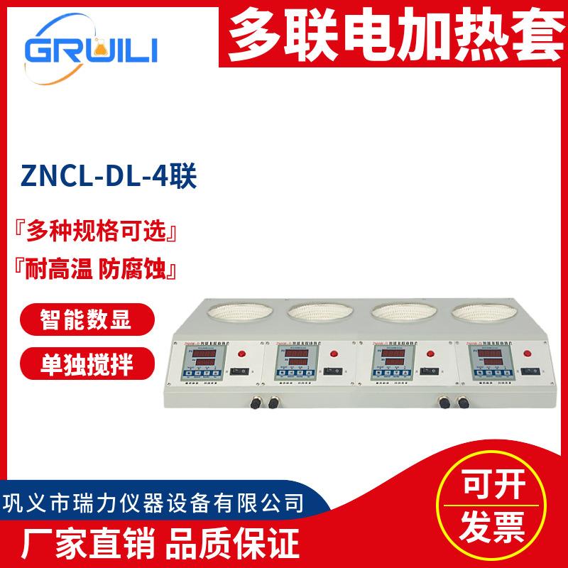 瑞力厂家供应智能控温电热套ZNHW-DL-4联数显电加热套25ml-1000ml