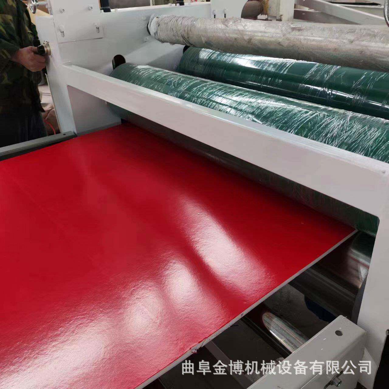 密度板涂胶贴布机KT板红绒布复合机EVA珍珠棉卷对卷贴合一体机
