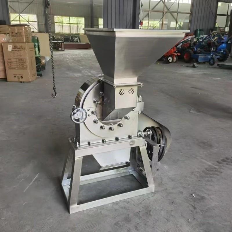 300型不锈钢大米玉米粉碎机稻壳粉碎机干湿糯米粮食粉碎机