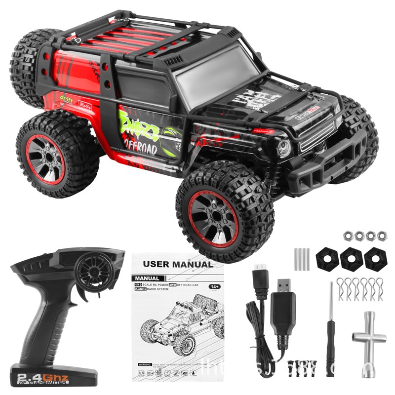 9204Ec全比例1:10遥控高速四驱车 油压避震越野攀爬竞技RC遥控车