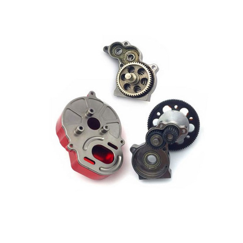 1/10攀爬车 AXIAL SCX10 升级金属中波箱P齿轮总成 带马达座车模