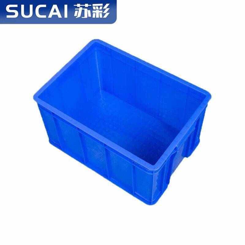苏彩塑料盒加厚收纳箱周转箱胶框长方形中号O养殖周转箱工业物流