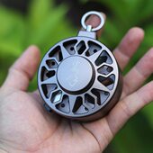 锁鱼扣伸缩栓鱼钓具 高端鱼轮式 活鱼扣轮裸轮锁鱼器 活鱼扣收线吕