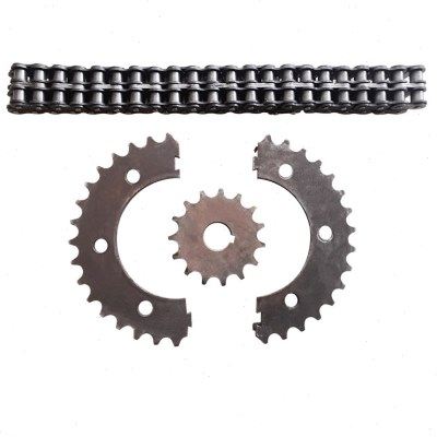 530双排链轮分体牙盘后桥电机配件电动三轮车链条齿轮组合传动链,五金/工具,链轮,淘宝优惠券,粉丝福利购,淘宝优惠卷