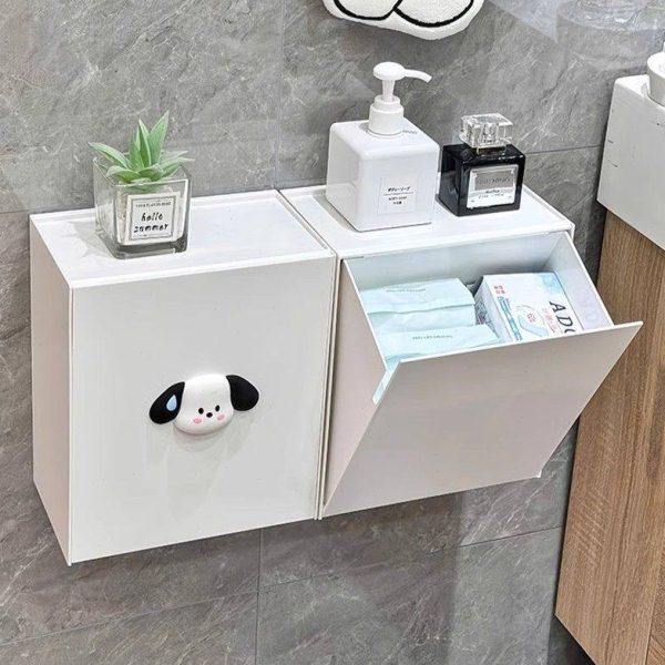 卫生巾收纳盒壁挂式家用卫生间厕所姨妈巾防水免打孔纸巾盒置物架,收纳整理,洗脸巾收纳盒,淘宝优惠券,粉丝福利购,淘宝优惠卷