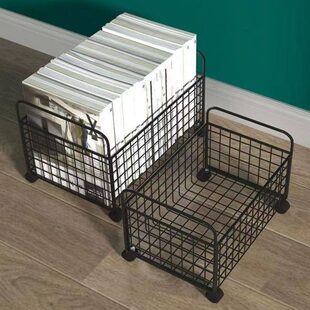 铁艺书箱桌面置物架书桌收纳盒学生党好物书本收纳箱简易小书架