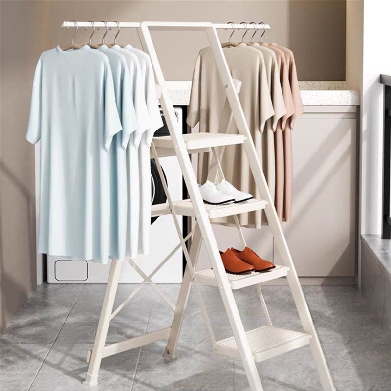 家用室内折叠防滑加固铝s合金梯子单侧梯五步梯加厚人字梯登高铝