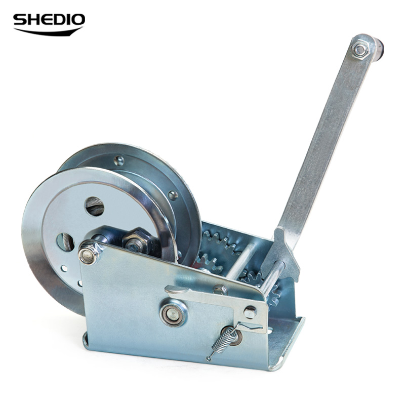 自锁式手摇绞盘手动钢pr丝绳车载便携式升降N葫芦绞盘轮牵引小吊