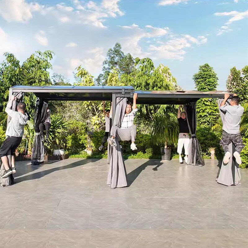 移动车库棚停车棚家用遮阳雨棚别墅庭院户外伸缩式帐篷遮阳棚