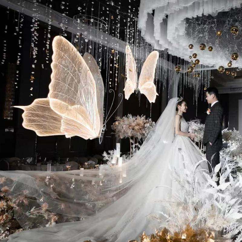摆台婚庆道具发光蝴蝶翅膀挂件吊灯PTSM顶装饰婚礼舞台吊T铁艺路,节庆用品/礼品,陪嫁用品套装,淘宝优惠券,粉丝福利购,淘宝优惠卷