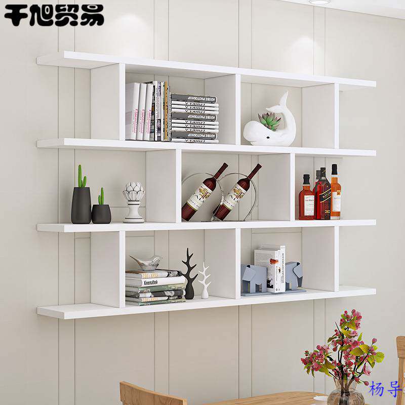 墙体简约客厅现代柜创意墙架墙上吊柜书架酒架墙柜壁挂餐厅置物架