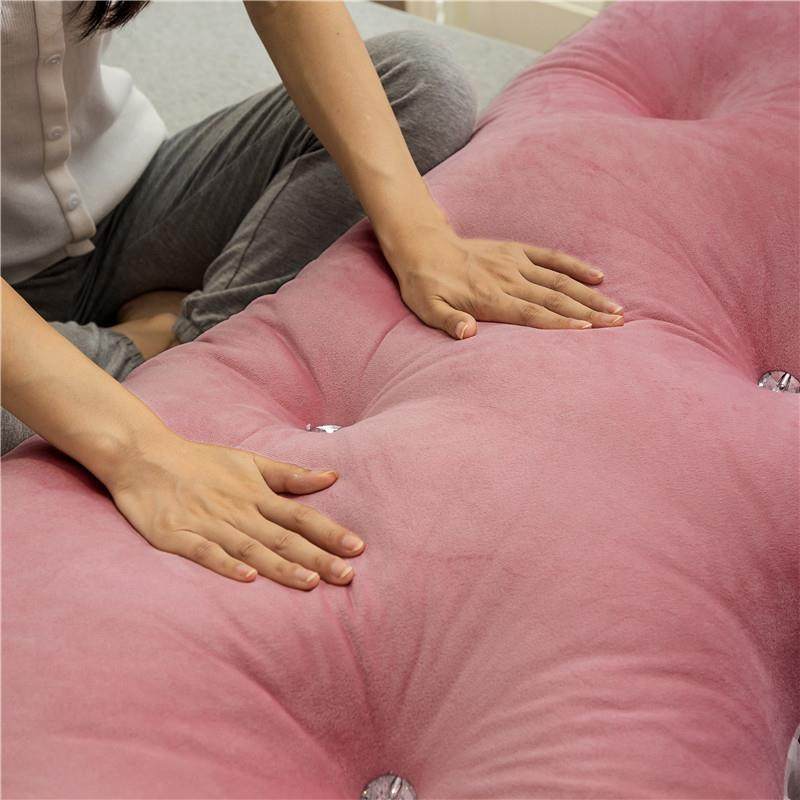 网红床头靠垫公主靠靠大背腰靠垫女CKI孩宿舍卧室榻米软包枕榻可