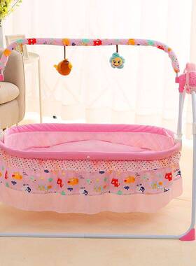 婴儿电动智能摇篮床刚出生宝宝摇摇床可折叠多功能0-3岁儿