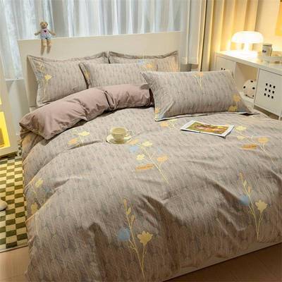 6m0支被套单件纯棉磨毛加厚罩单人学.JVM生1.被518米四件套3