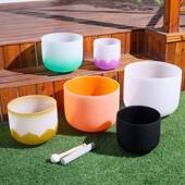 境6 1晶4寸石英水钵32HJHZZ专业颂钵静心音4疗冥想钵音疗跨愈钵音