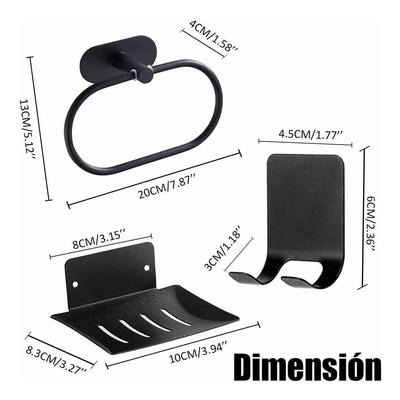 跨境不锈钢毛巾杆纸架肥皂碟毛巾环衣帽YLP钩巾美室式挂件套浴件