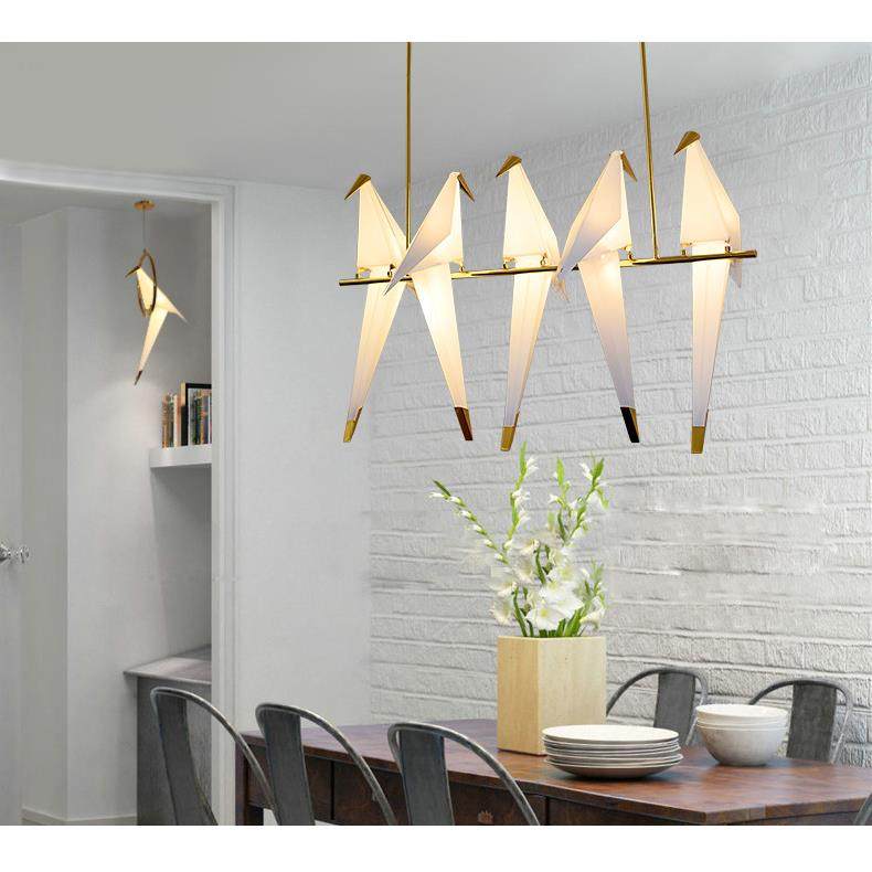 后客厅卧室餐小鸟吊灯个511性灯具服装店鹤创意现代吊厅灯千纸灯,家装灯饰光源,智能吊灯,淘宝优惠券,粉丝福利购,淘宝优惠卷