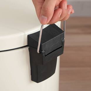 跨境20L家用脚踏翻盖垃圾桶厨房特大号带盖垃圾篓静音缓降卫生桶