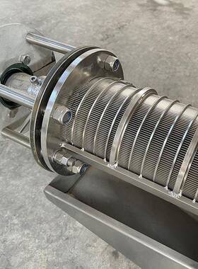 牛水力筛斜筛固液式分离机猪羊粪便固液VTZ离脱水分机不锈钢弧形