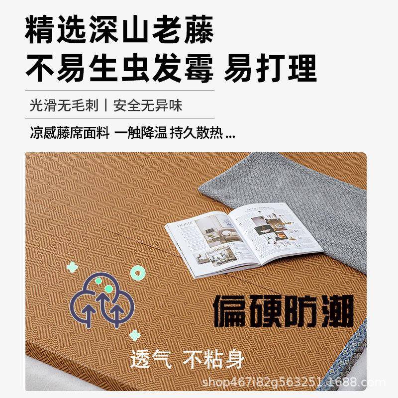 日式榻榻米饼干09常垫打地铺睡硬垫可折叠午休垫藤席窗飘垫酒店床