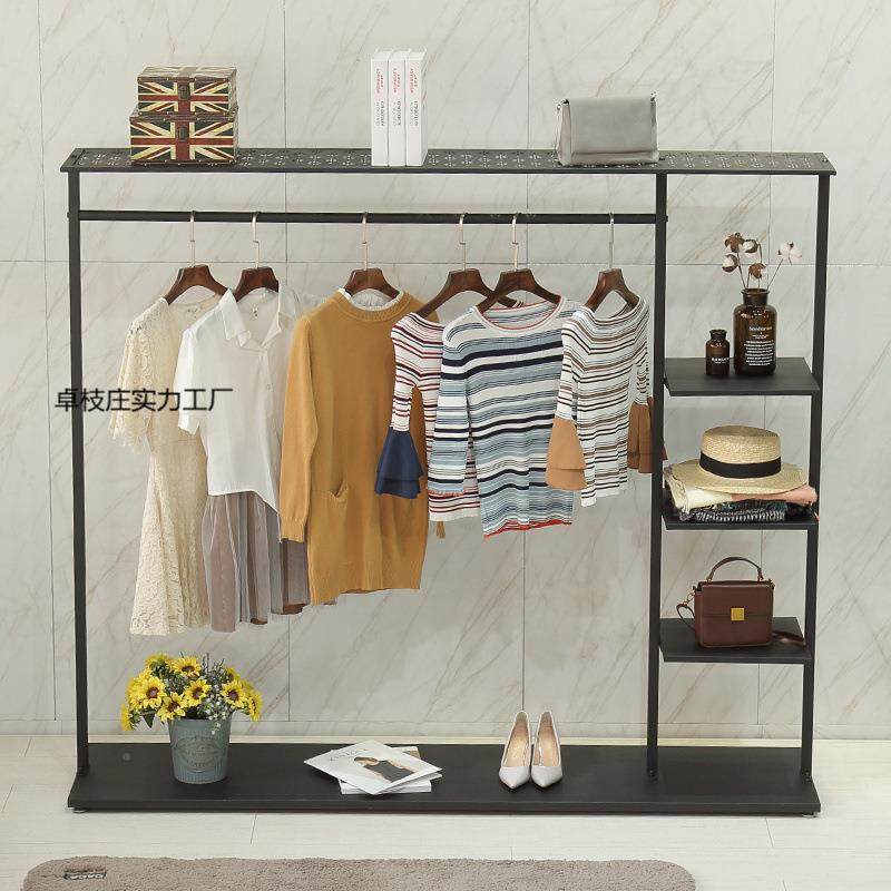 新衣款衣帽架OHY地衣架铁艺创意客厅简易卧室架组装落置衣挂服架